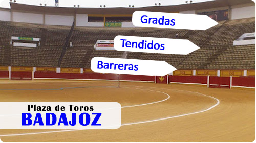 Plano vertical Plaza de toros de Badajoz