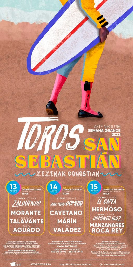 Carteles toros San Sebastián 2022