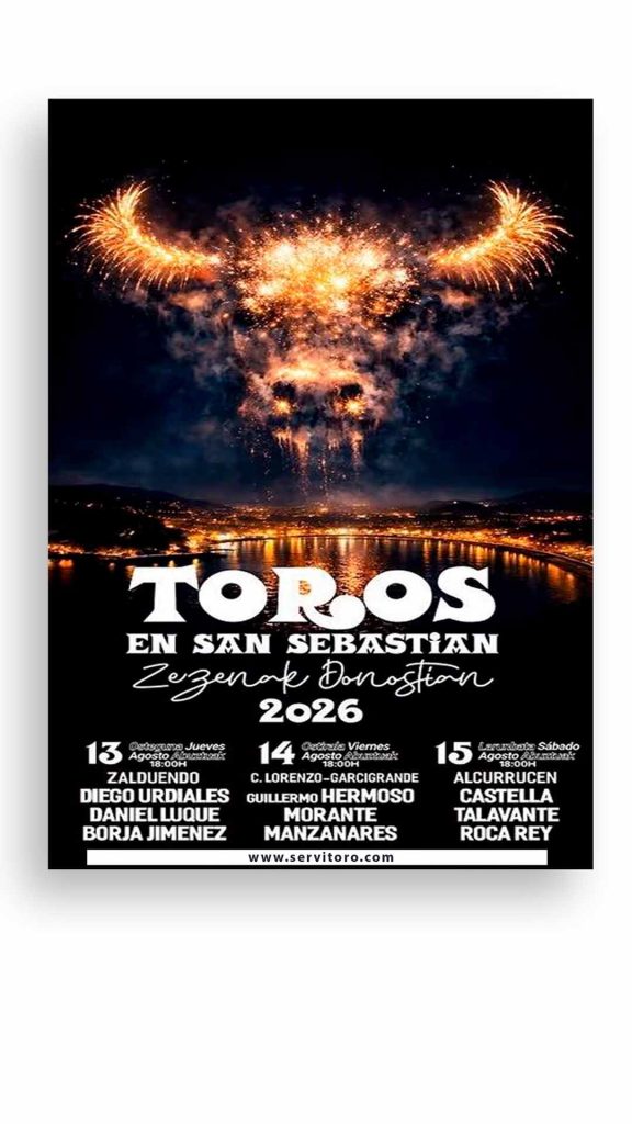 Toros en San Sebastián 2026